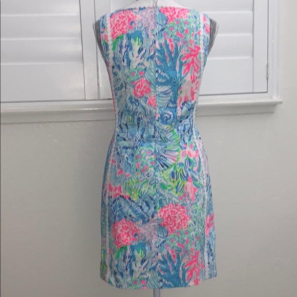 Lilly Pulitzer Mika Stretch Shift Dress Multi Sink - Picture 7 of 8